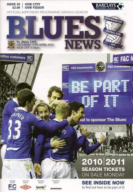 Birmingham City FC v Hull City FC
